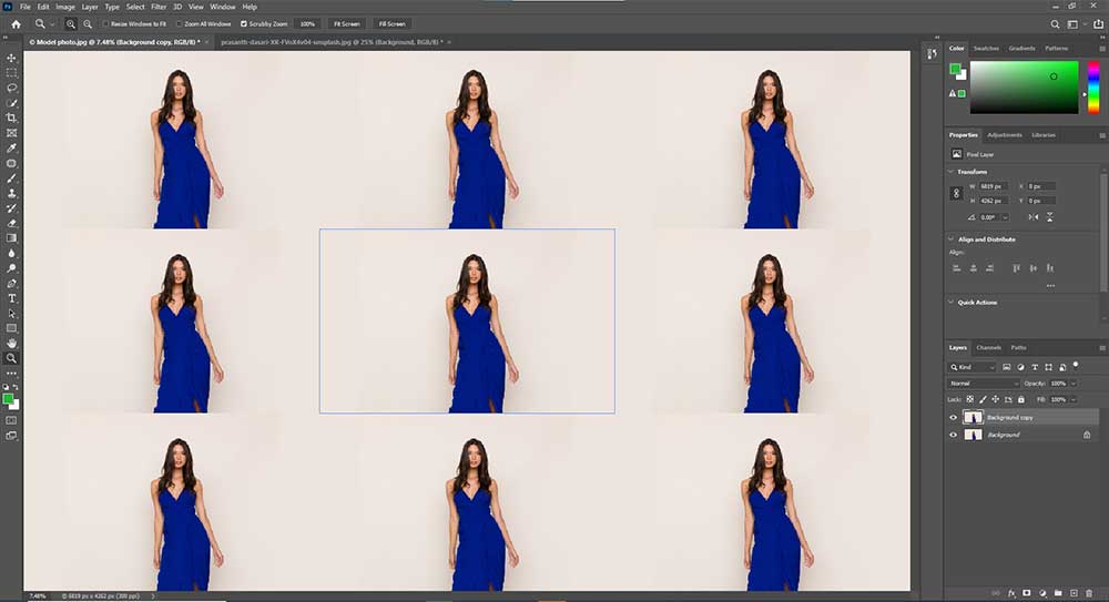 Pattern Preview enabled in Photoshop CC 2021