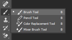 Select the Brush Tool