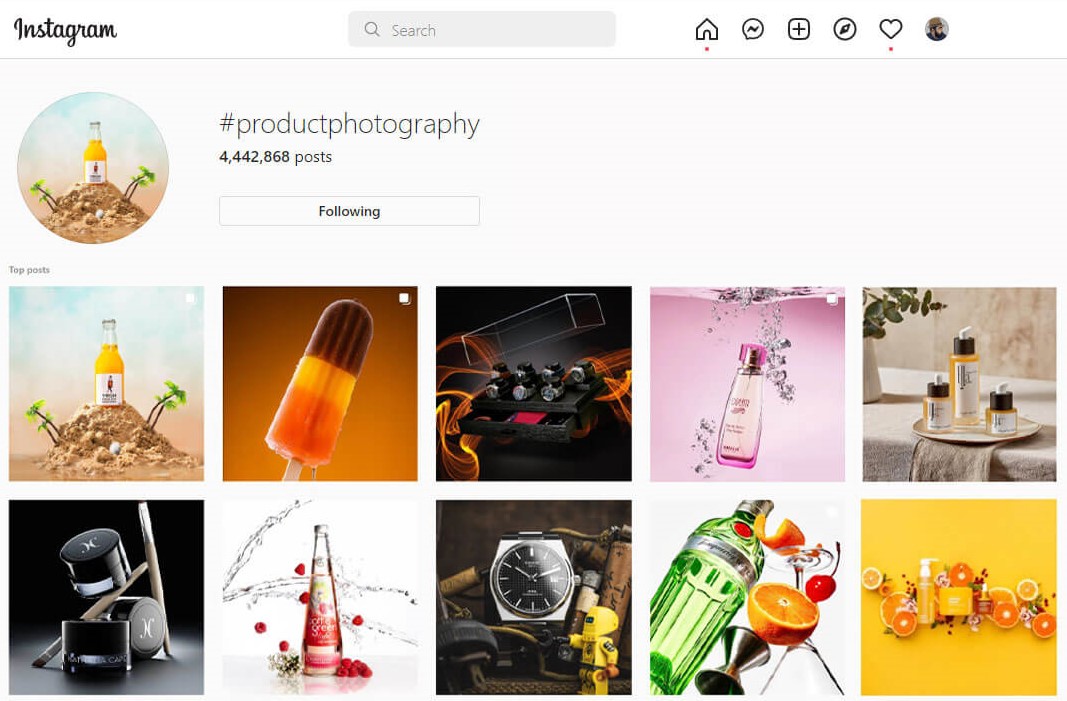 What is Instagram product photography