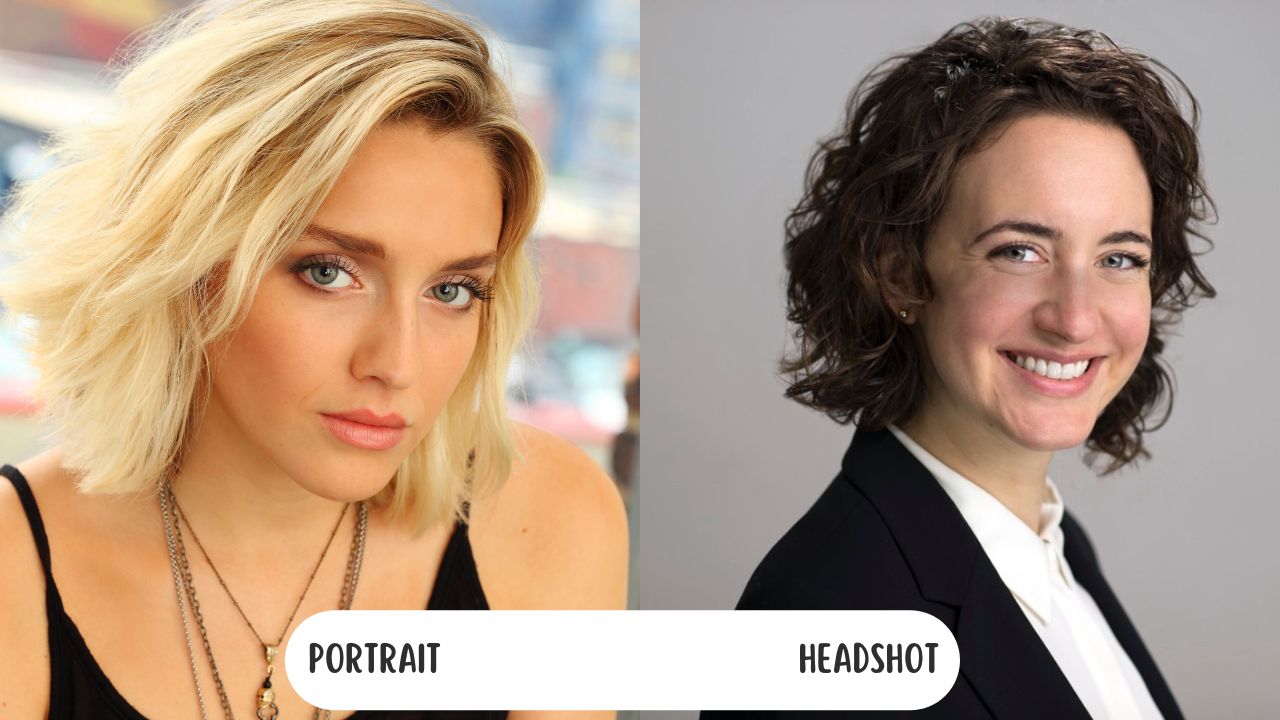 portrait vs headshot background