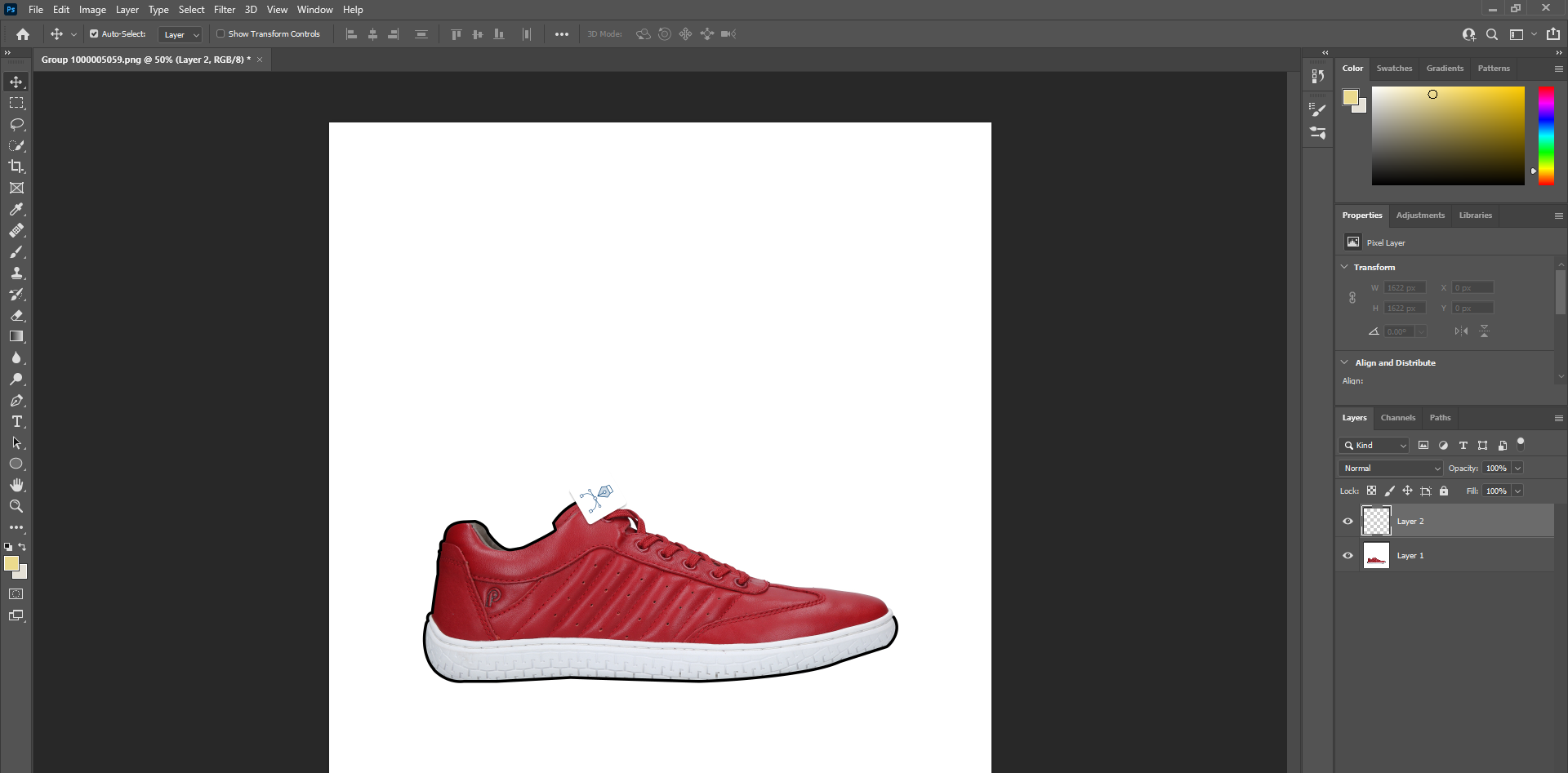 Create a clipping path in photoshop
