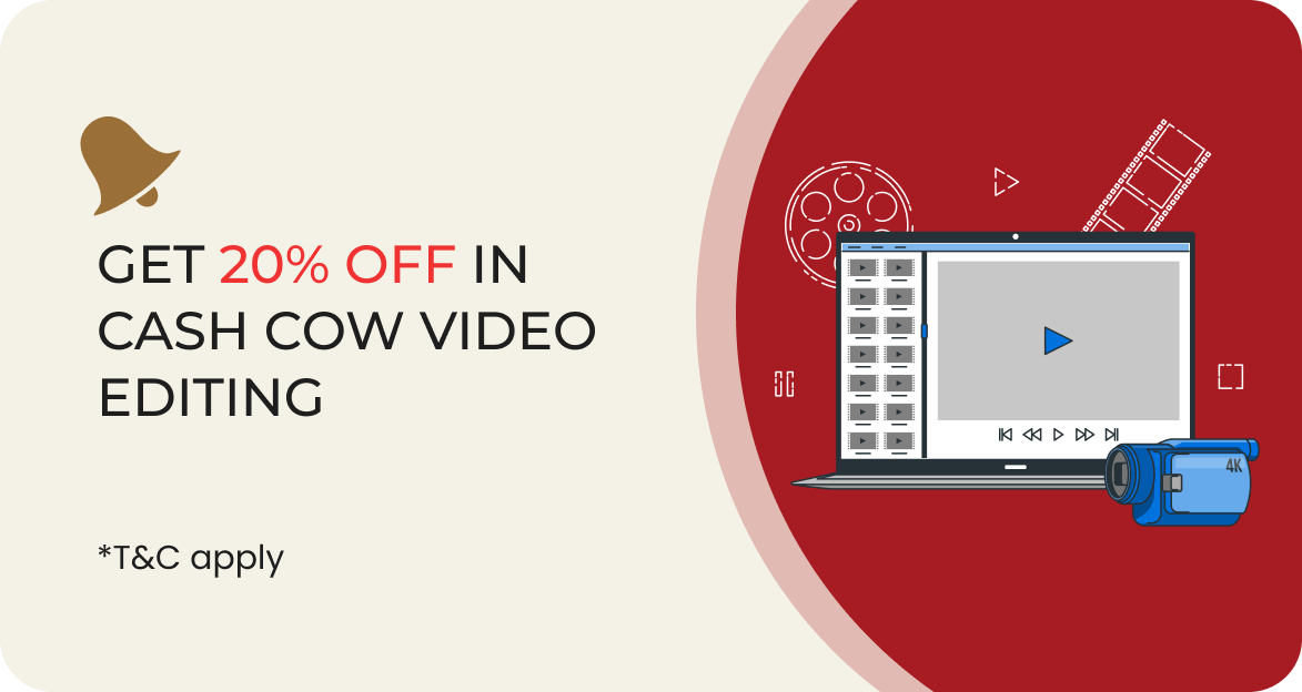Get 20% off in Cash Cow Video Editing