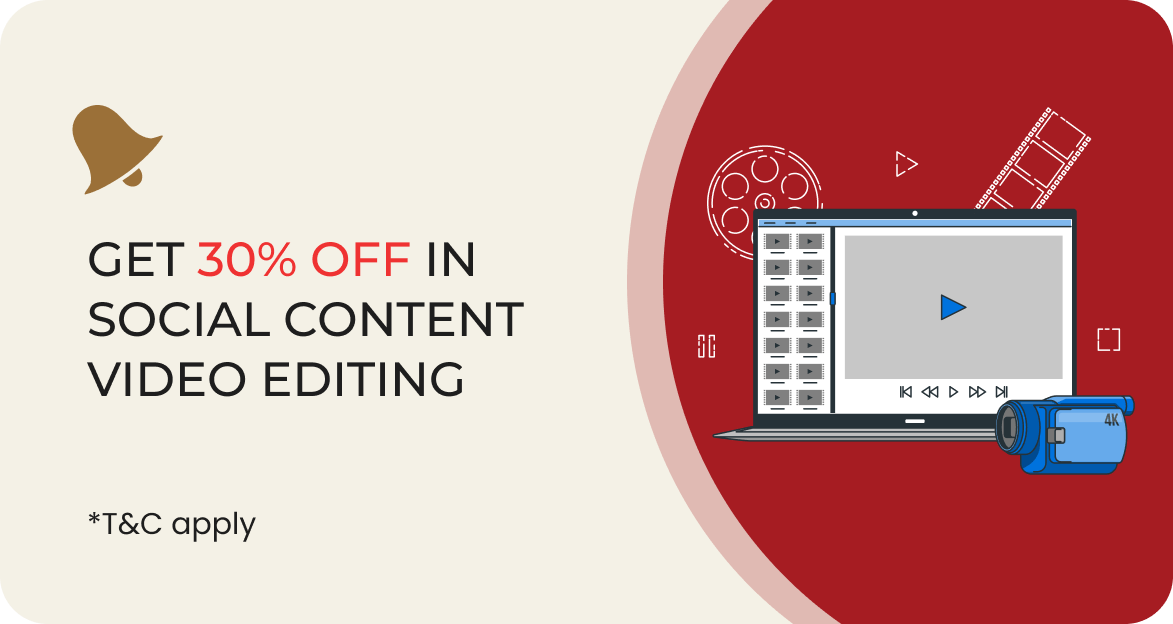 Get 30% off in Social Content Video editing