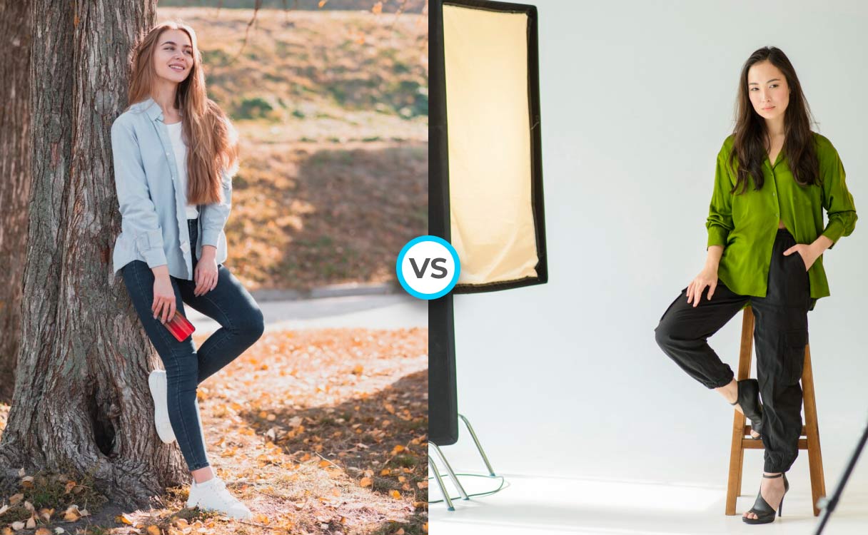 Natural light vs artificial light in product photography