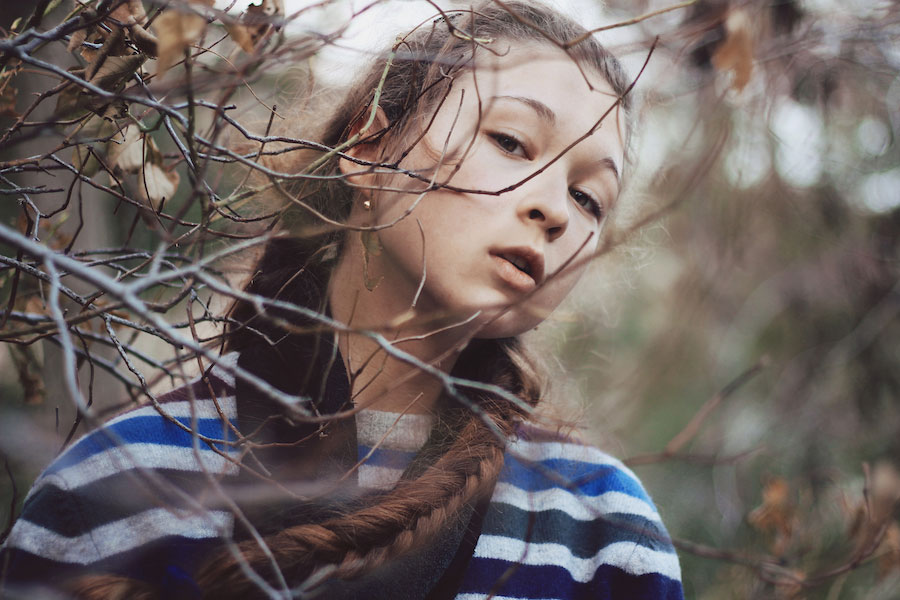 Overcast skies portrait photo