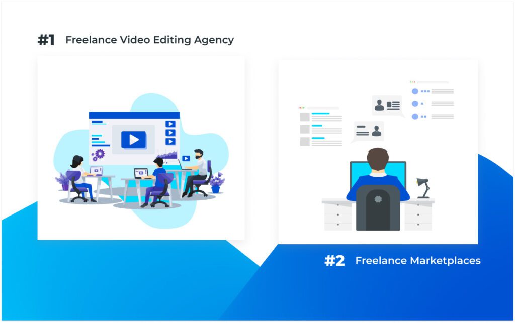 Find a freelance video editor in the united states - Infographic