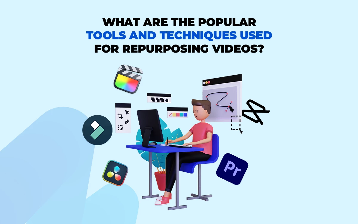 Popular tools and techniques used for repurposing videos