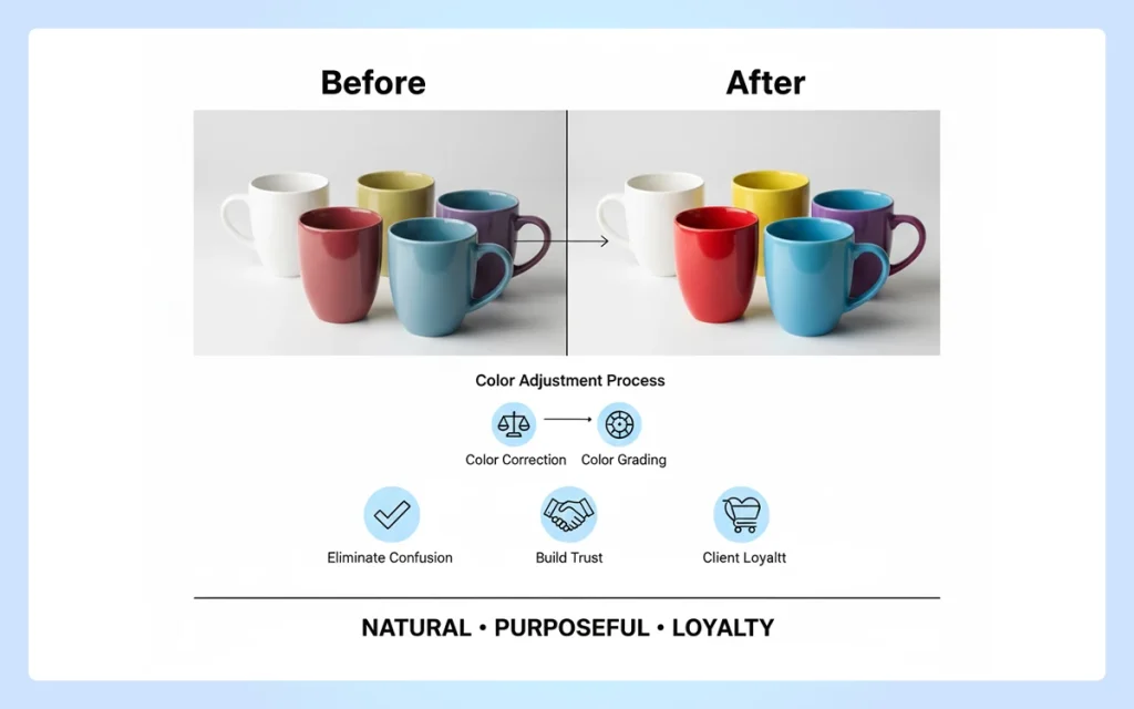 Color correction and color grading