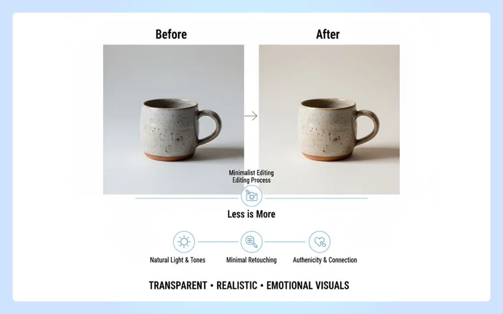Minimalist image editing trend