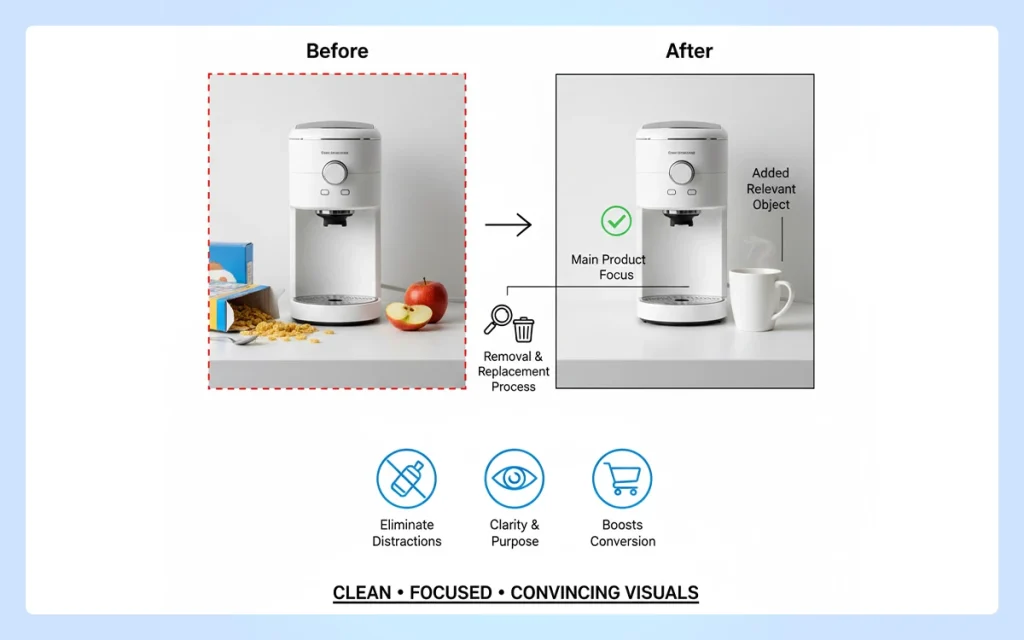 Object removal and replacement