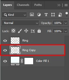 Duplicate the jewelry layer
