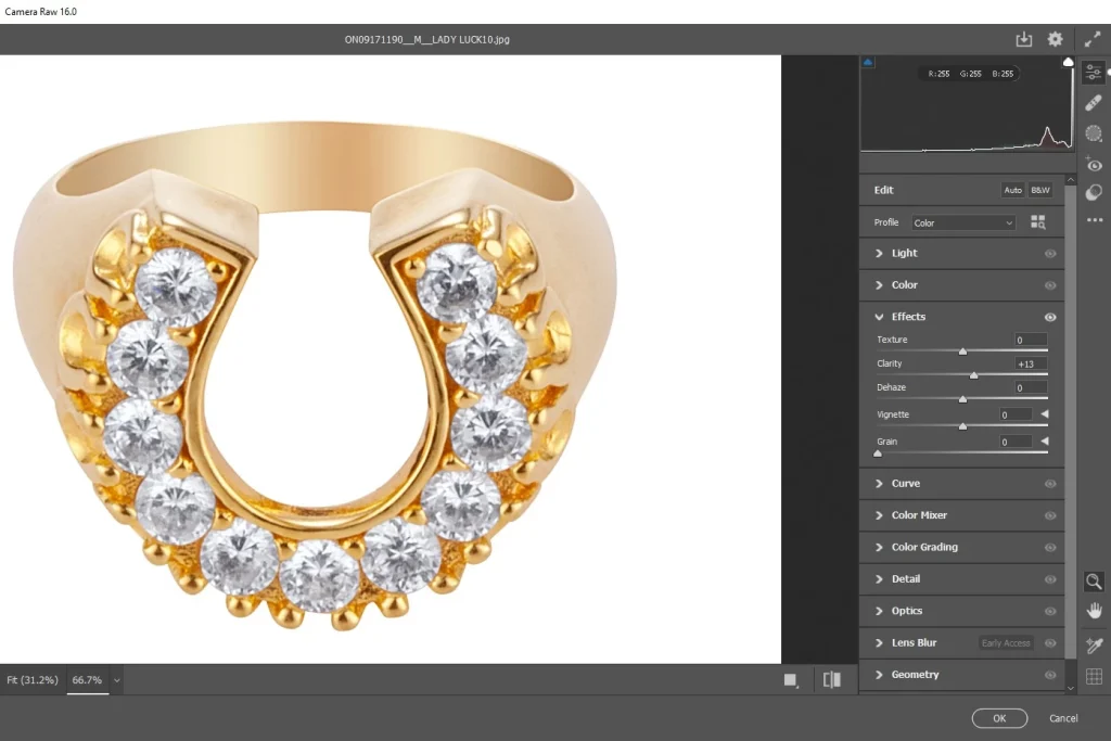 Enhance diamonds and gemstones