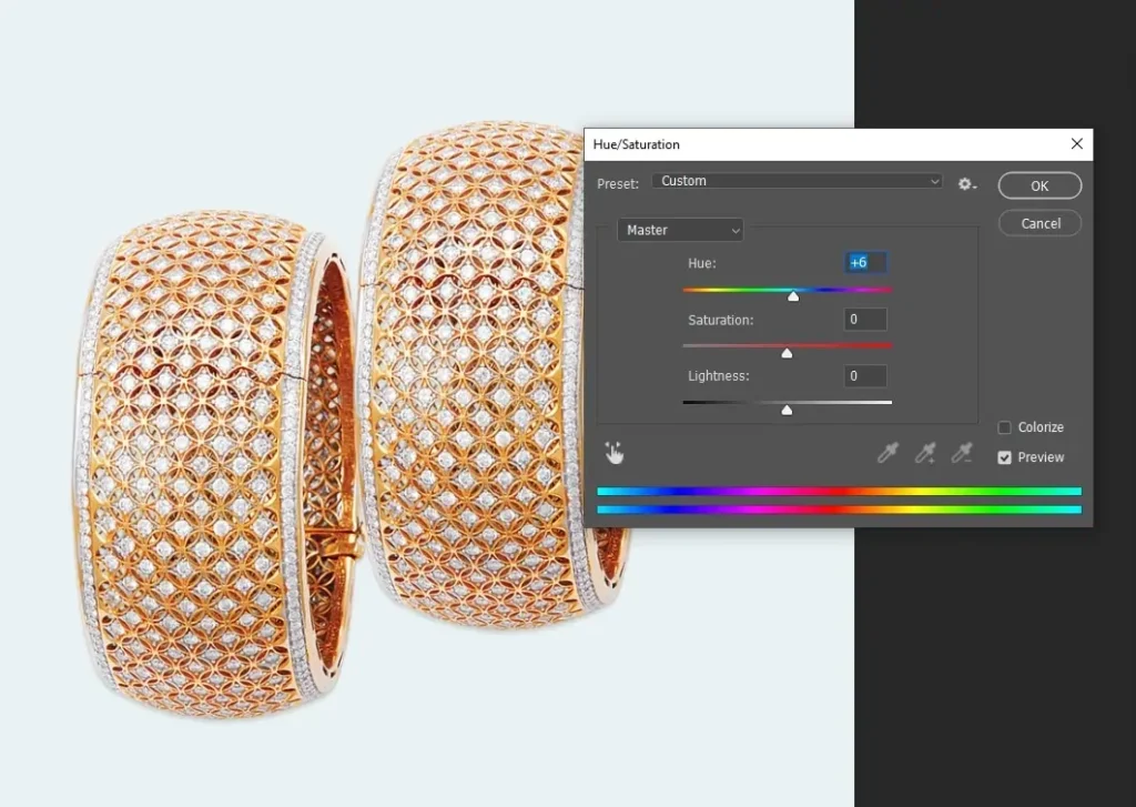 Enhance gemstone colors