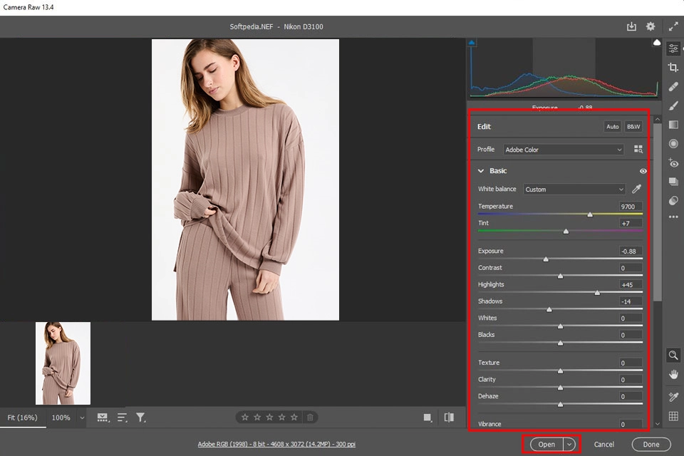 Open and prepare the image