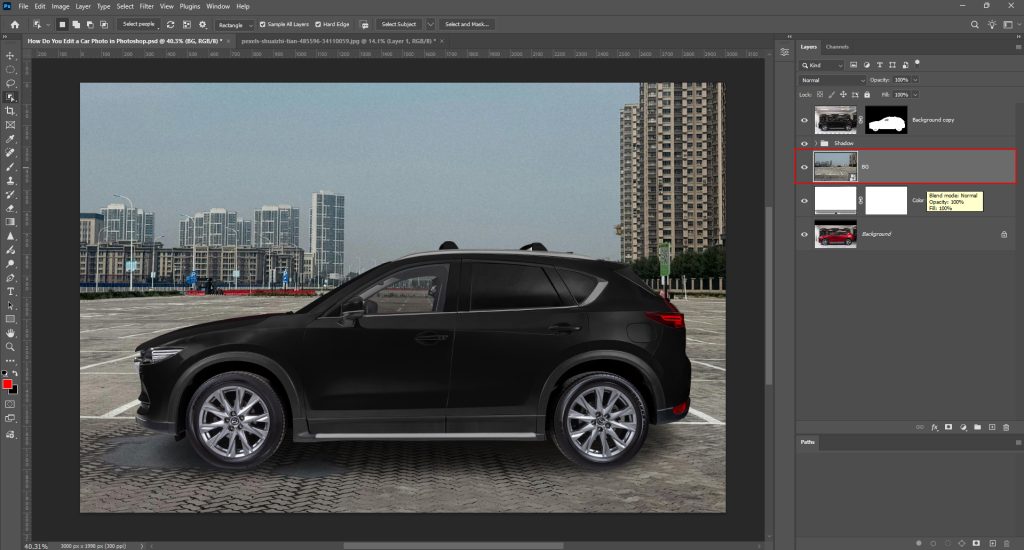 arrange the layer properly