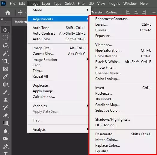 Adjust brightness and color