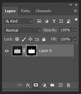 Apply the selection to your layer