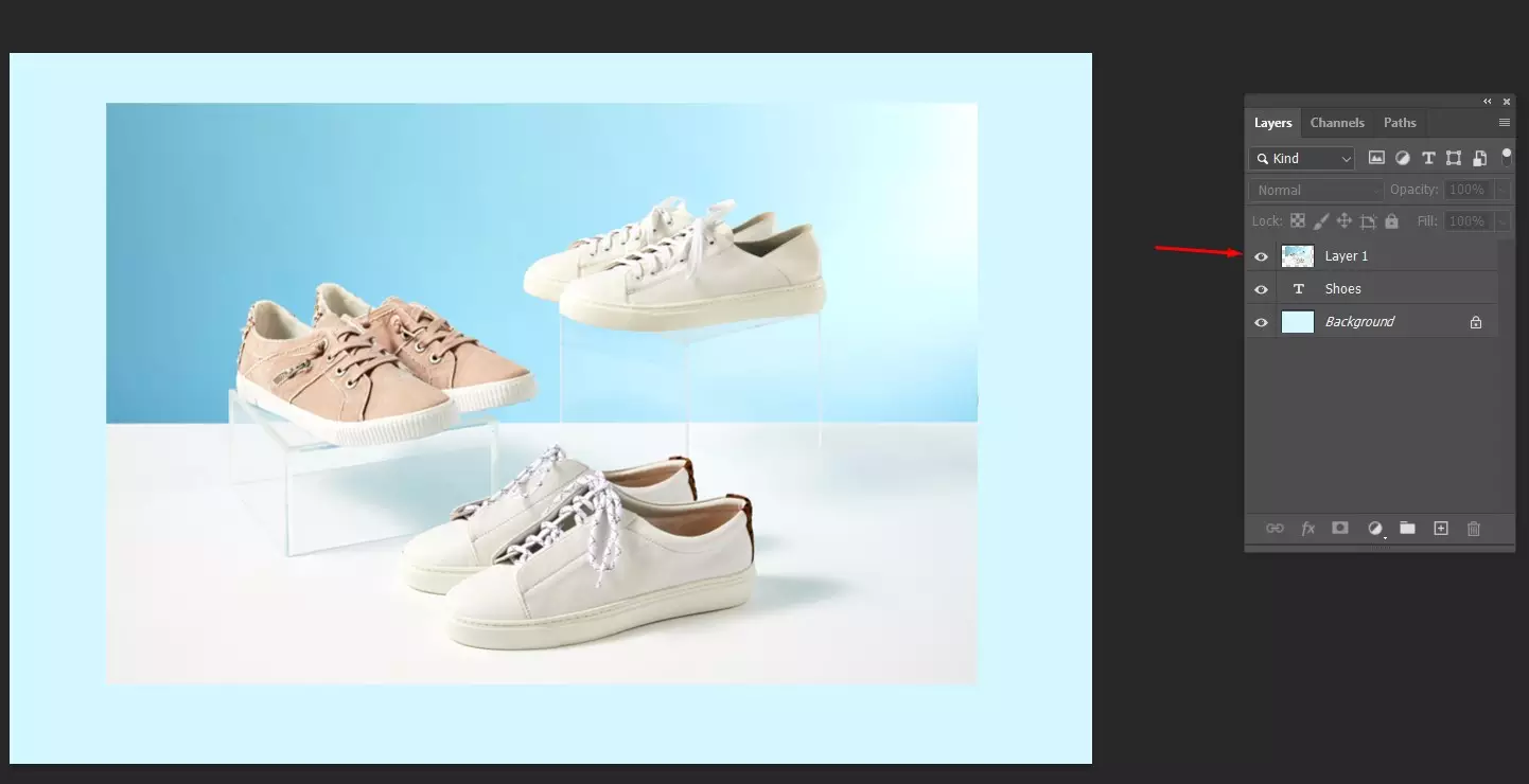 Arrange your select layers