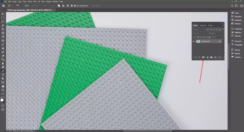 Convert path and remove background layers