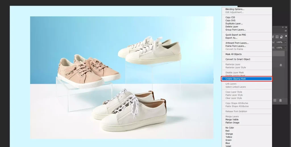 Create the clipping mask