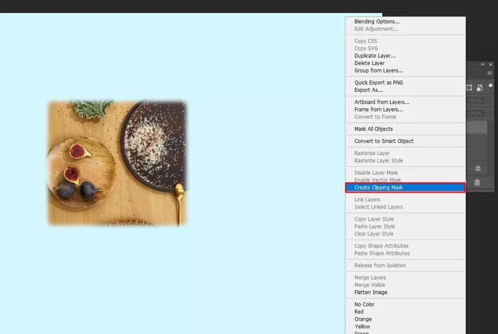 Create the clipping mask