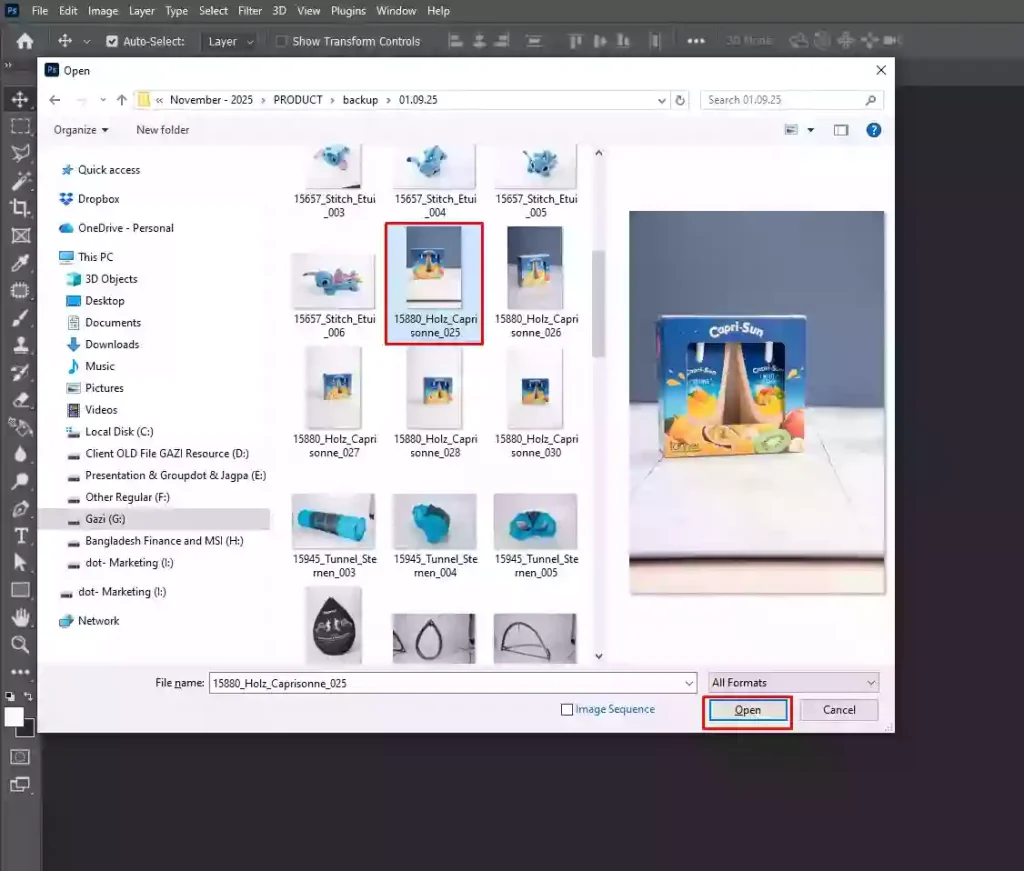 Open and prepare the image