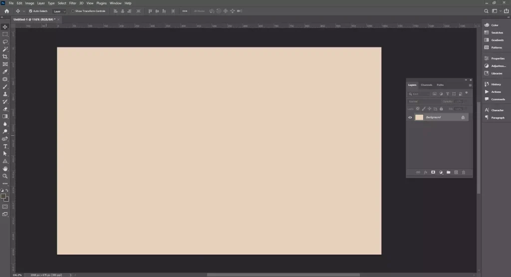 Open your project in photoshop