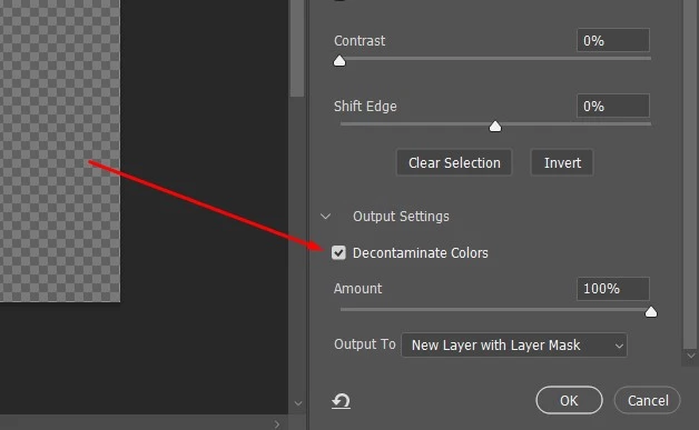 Output the selection