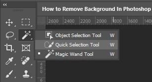 Quick selection tool