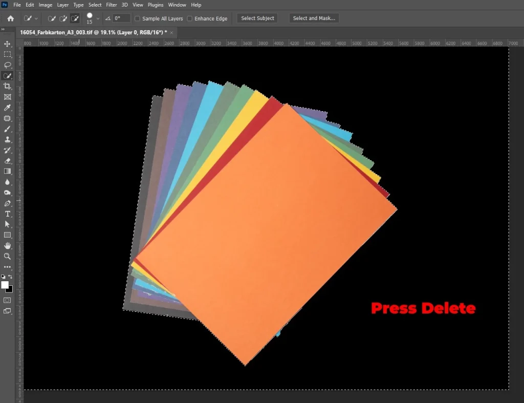 Remove the black background