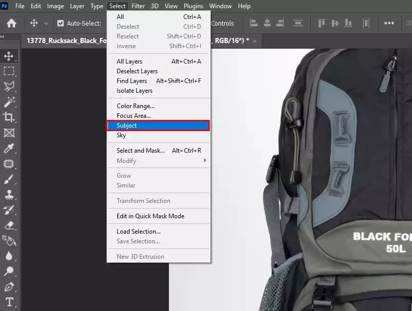 Select the subject automatically