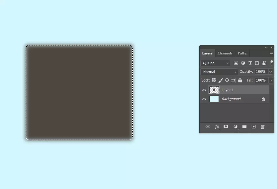 Turn the selection into a select layer