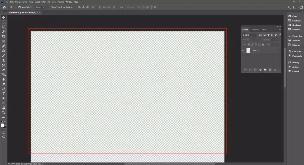 View transparency grid