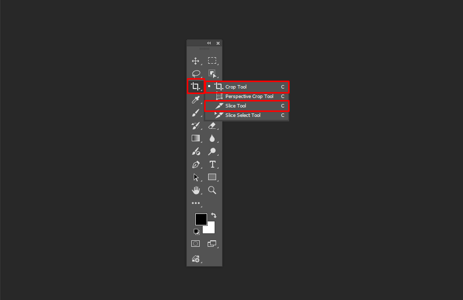 crop and slice tool