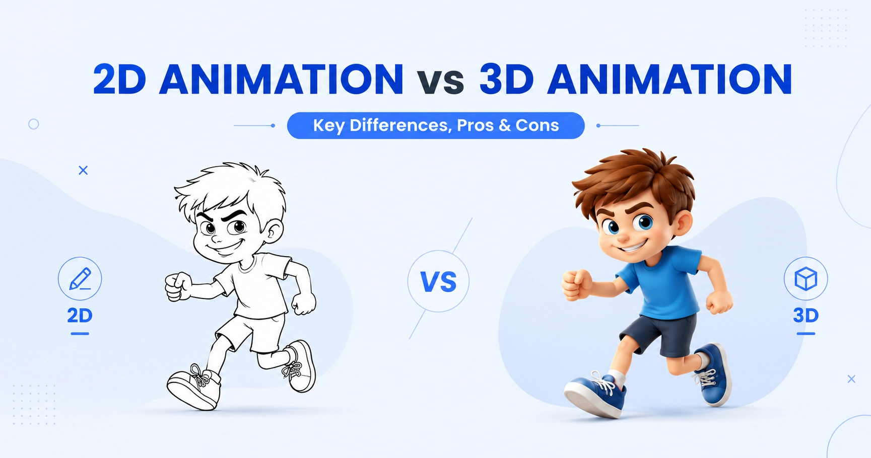 2D Animation vs 3D Animation Key Differences, Pros & Cons