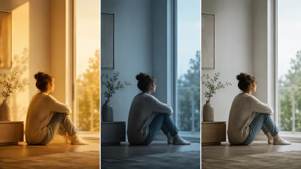 Color grading creates emotional visual storytelling