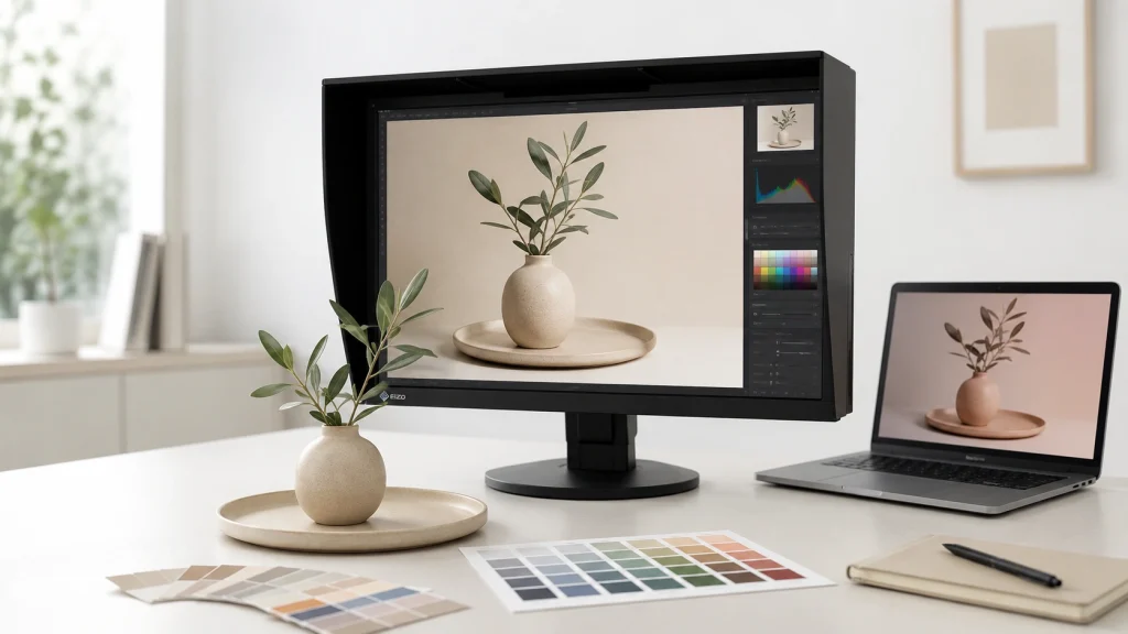 Professional reference display for accurate colors