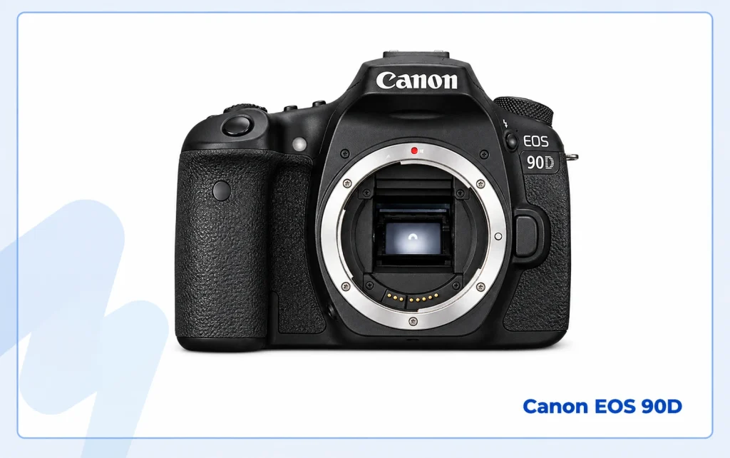 Canon EOS 90D DSLR camera body for sports photography