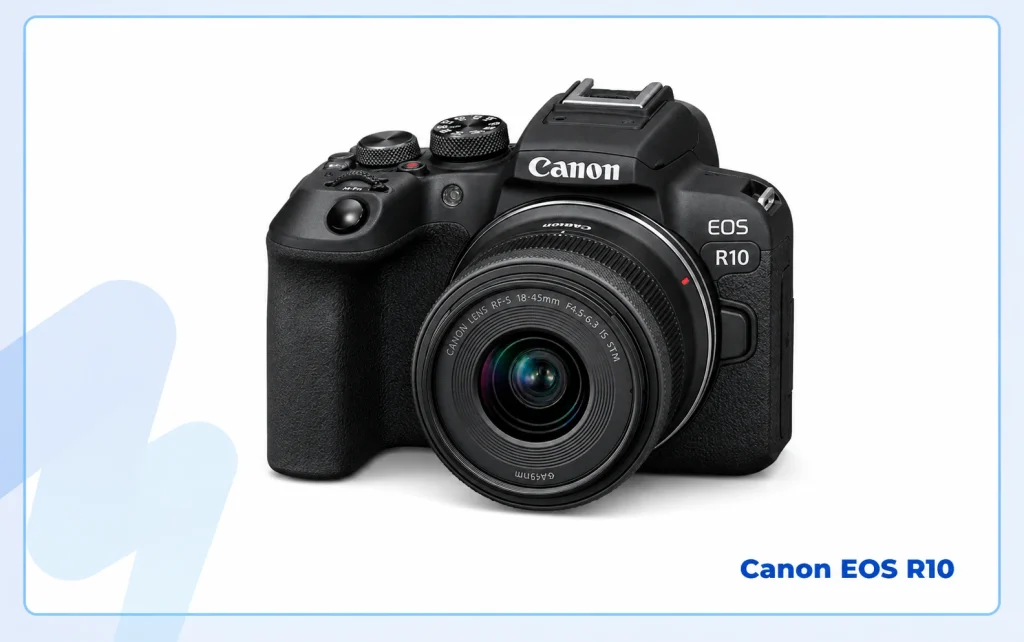 Canon EOS R10 mirrorless camera, best budget camera for sports photography