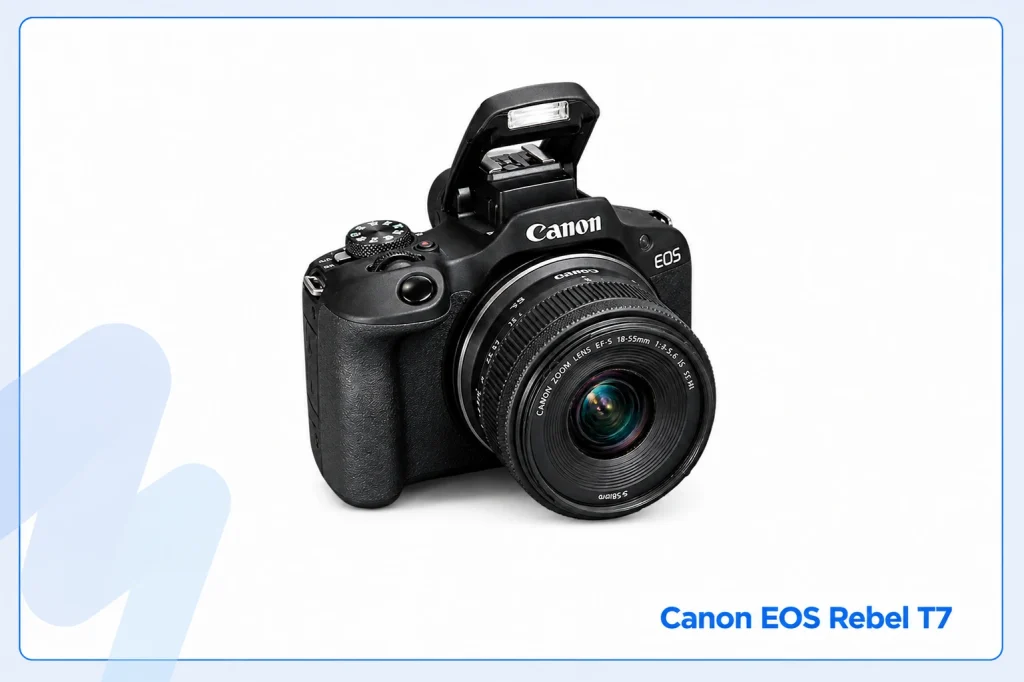 Canon EOS Rebel T7 entry-level DSLR camera for beginner sports photography