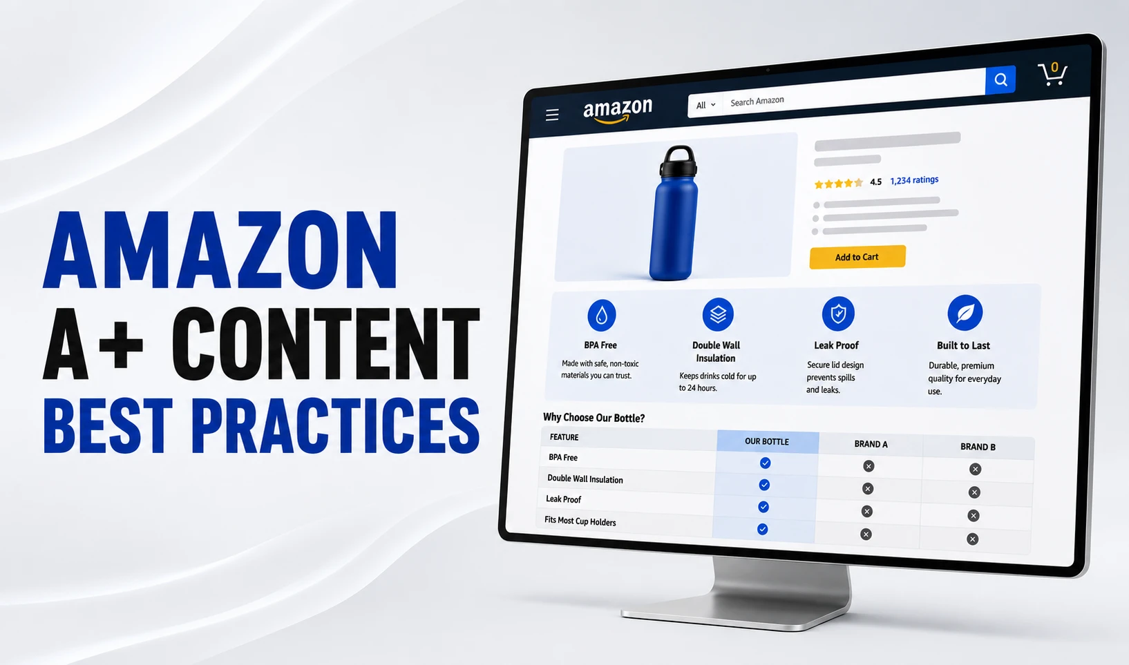 Amazon A+ Content best practices for improving product listings