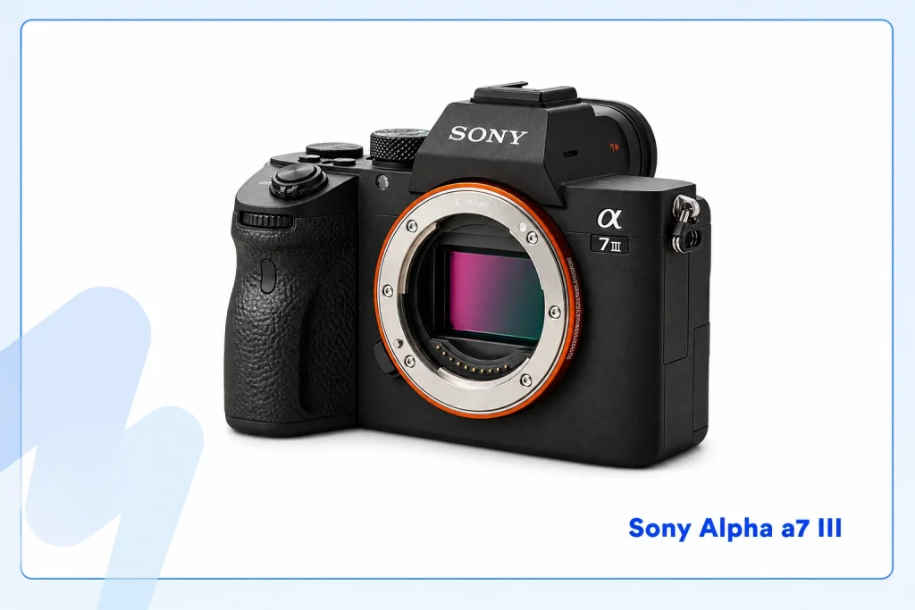 Sony Alpha a7 III full-frame mirrorless camera for low-light sports photography