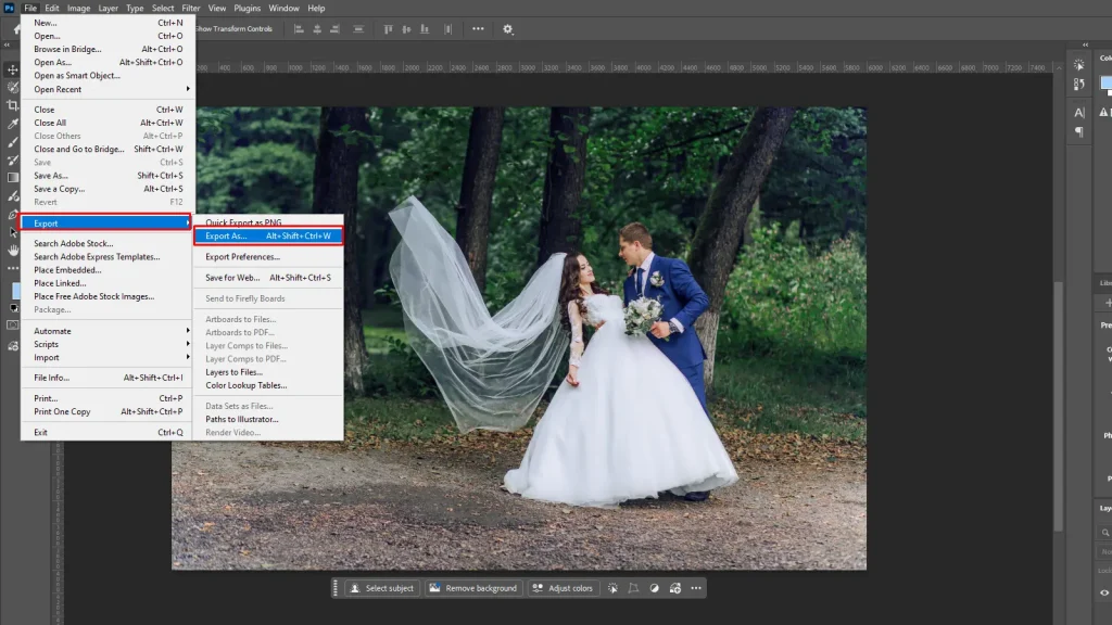 Exporting Final Output