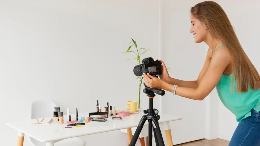 Camera tripod for stable product photography